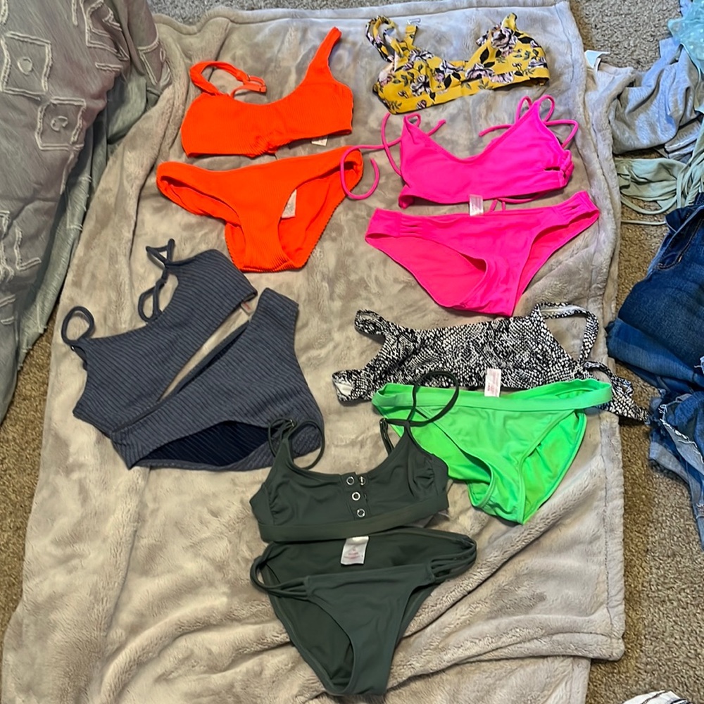 American eagle and Hollister bikinis